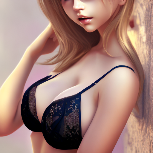 Openjourney Prompt Anime Girl Big Boobs Lingerie Prompthero