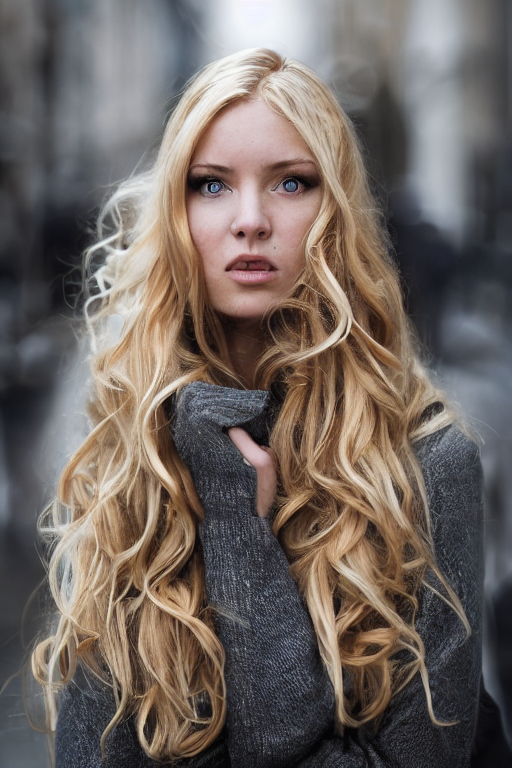 Medium Wavy Blonde Hair