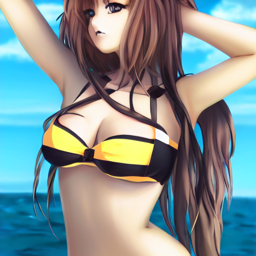 Stable Diffusion Prompt Anime Girl Plus Size Bikini PromptHero