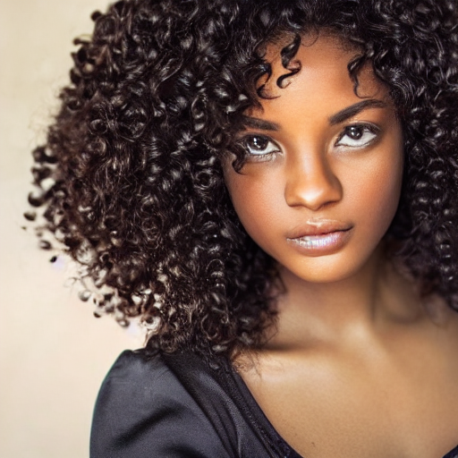 Stable Diffusion Prompt Beautiful Black Woman Curly Hair Prompthero