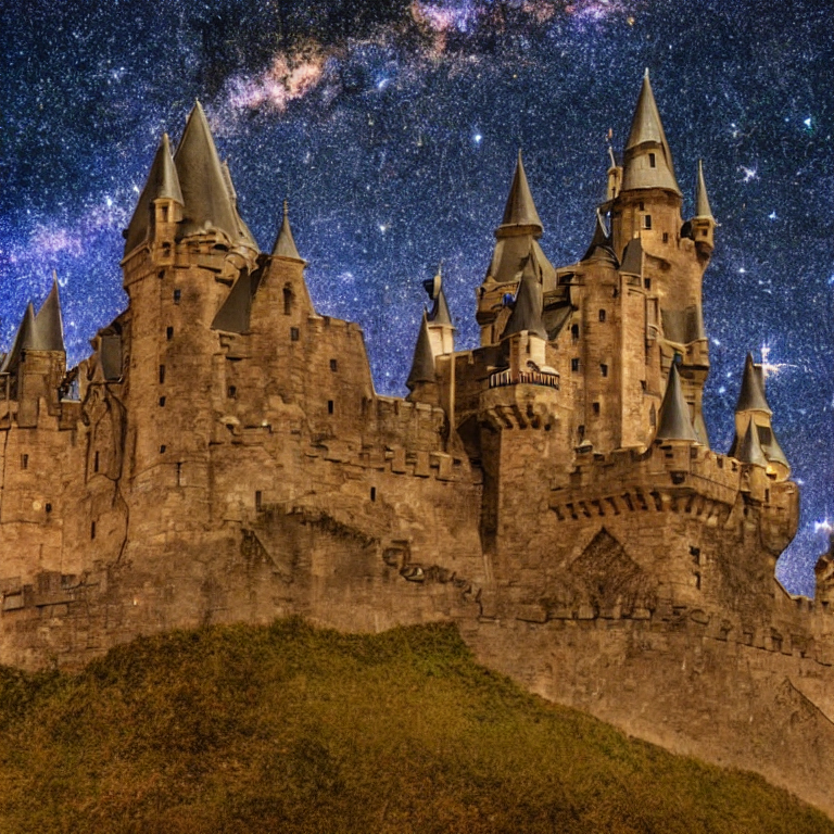 Stable Diffusion prompt: castle, made of stars from the - PromptHero