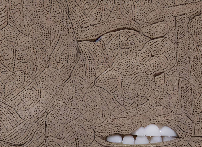 Mandalay burmese sculpture and dental aesthetic veneer