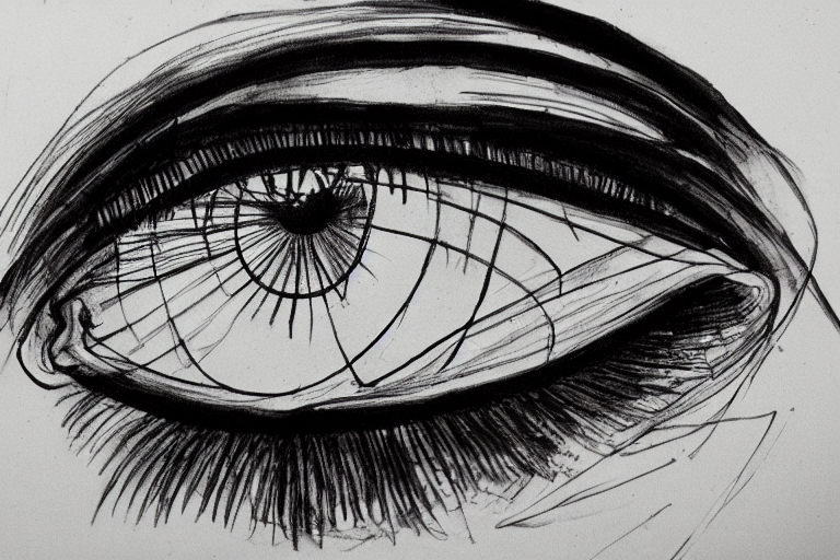 Stable Diffusion prompt: Eye, Continuous Line Drawing - PromptHero