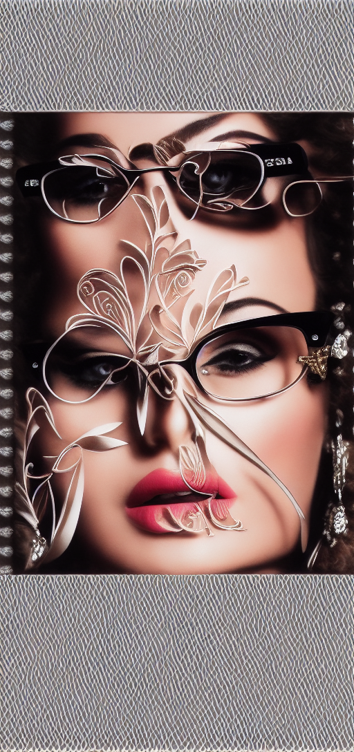 A princess wearing Prada glasses 