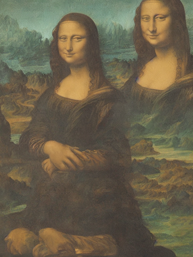 Stable Diffusion prompt mona lisa, painting brush PromptHero