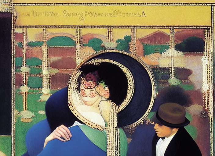 by Georges Seurat by da Vinci by da Vinci by Georges Seurat by Edward Hopper by Georgia O'Keeffe by Norman Rockwell by N