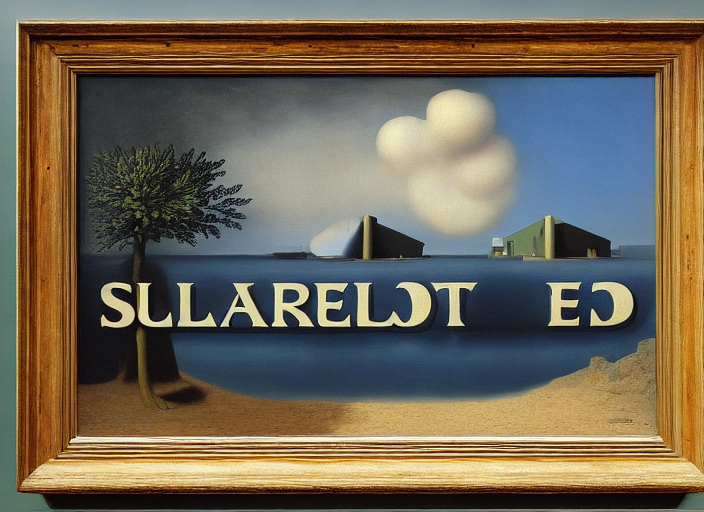 by Rembrandt by Rene Magritte surrealist