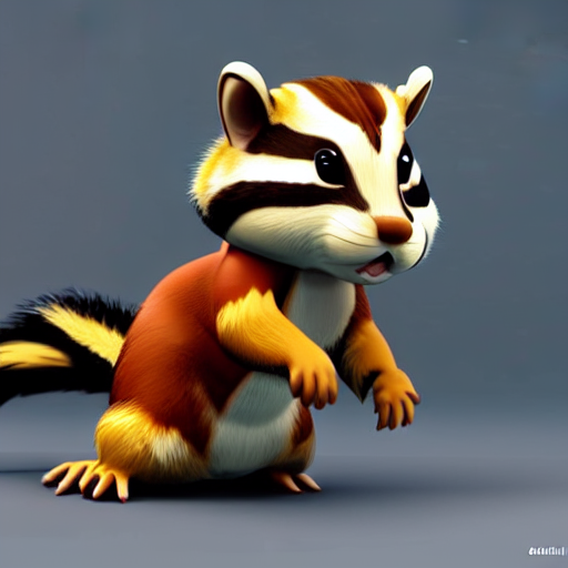 chipmunk dressed in Kraven the Hunter's costume