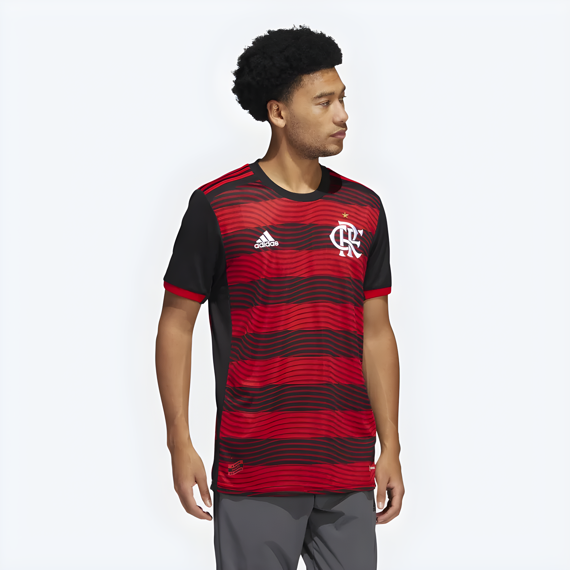 Camisa Flamengo Rubro-Negro Masculino Torcedor Gola Careca