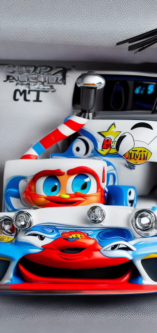 cartoon character car