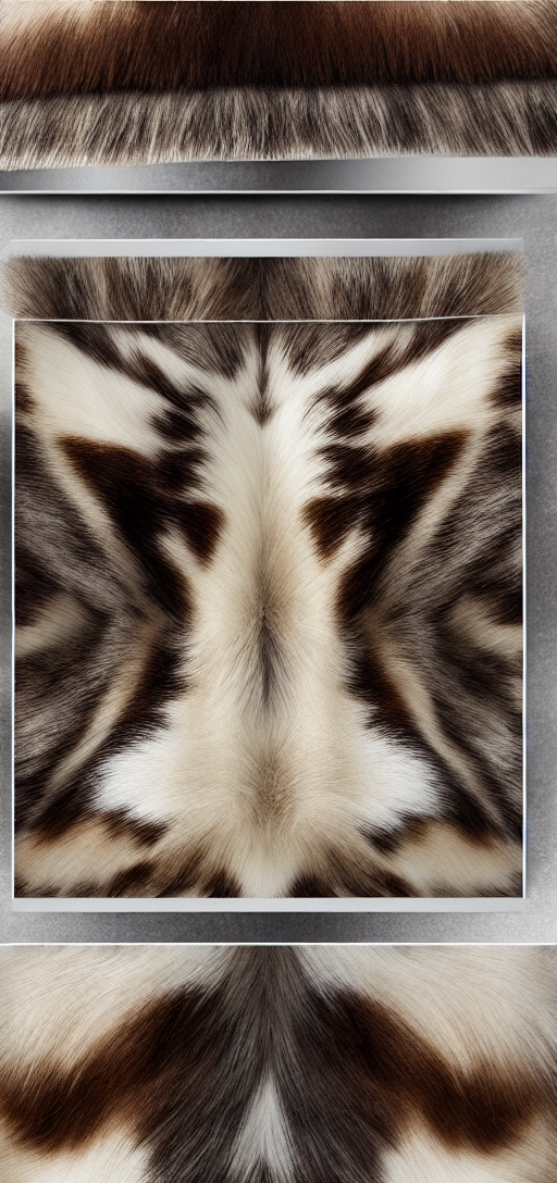 Cowhide photorealistic fur looks like 