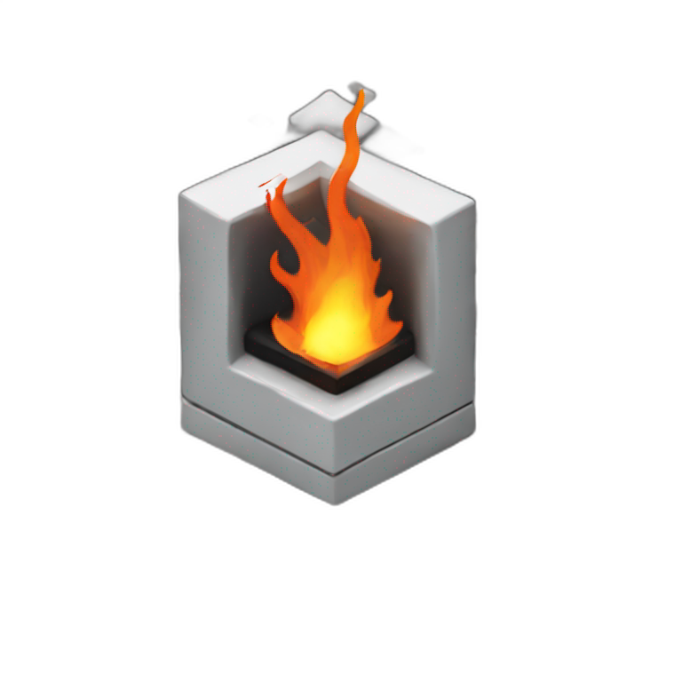 A TOK emoji of a burning gpu