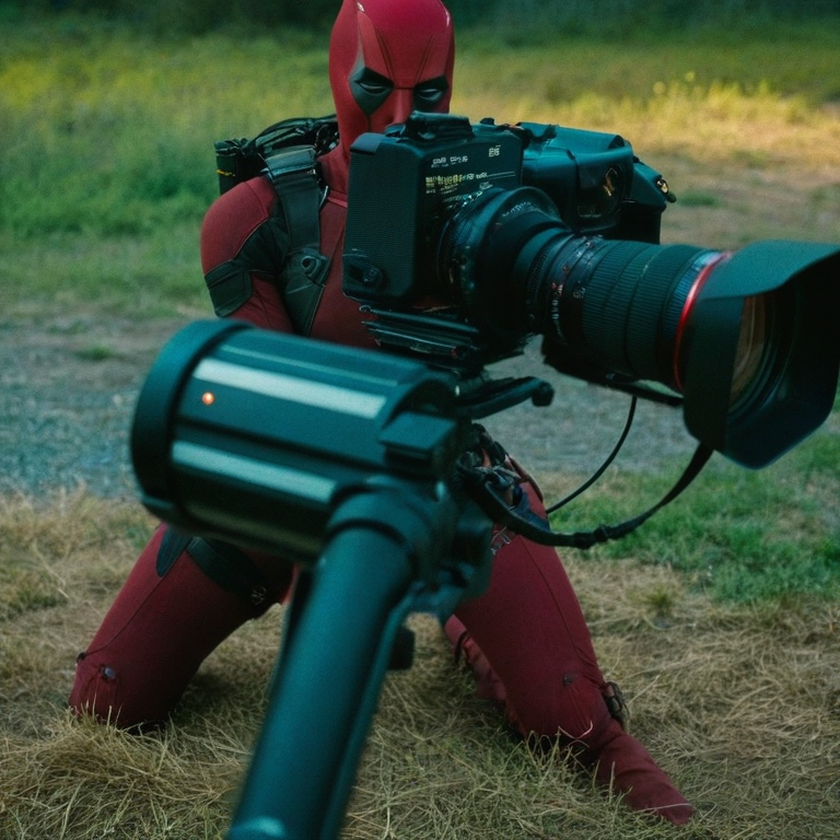 front shot,  photo of a red  looks at viewer, cinematic shot