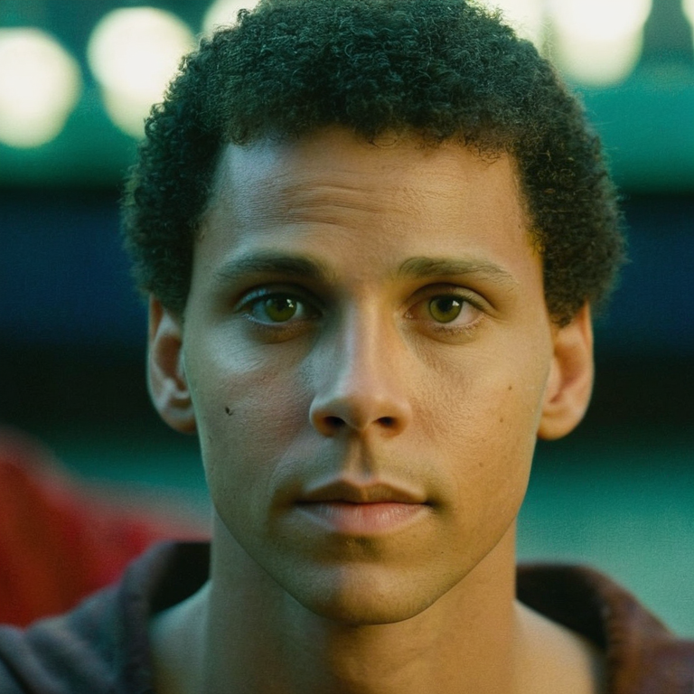 front shot, actor photo of a Steven curry  looks at viewer, cinematic shot