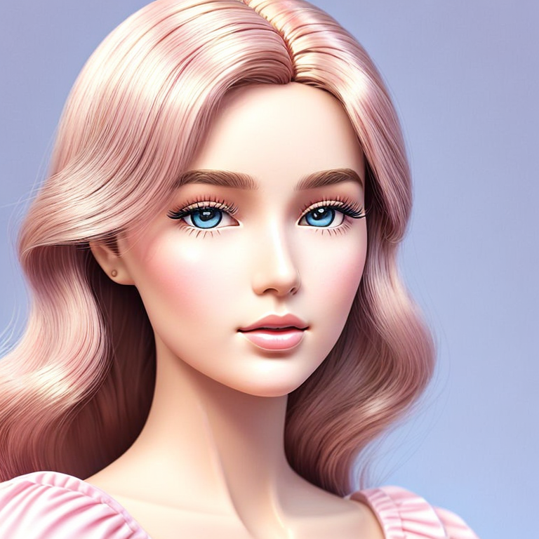 Premium AI Image  1960s Chic Barbie's Retro Revival in Vibrant