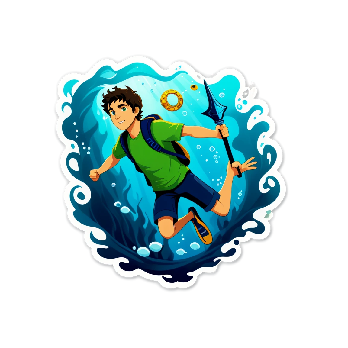 under water percy-jackson stickers