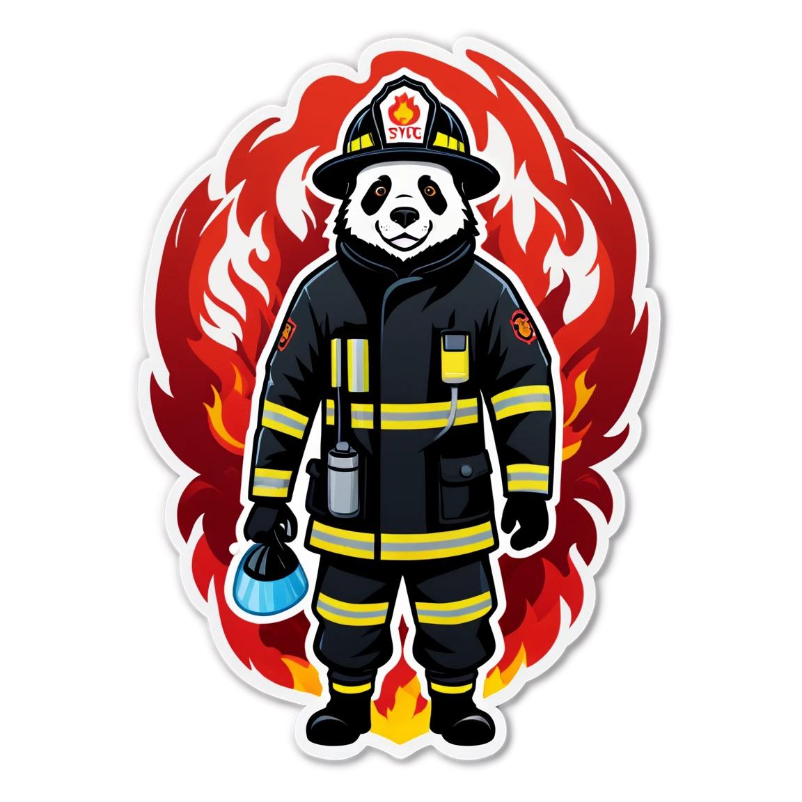 animal firefighter stickers