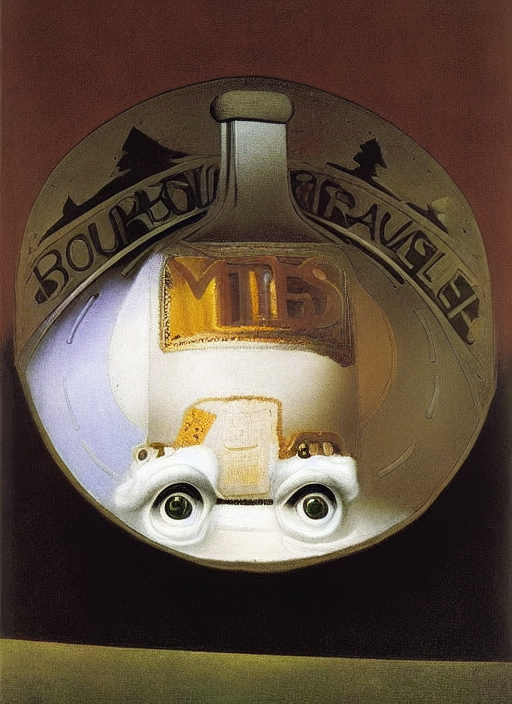 by Rembrandt by Rene Magritte surrealist