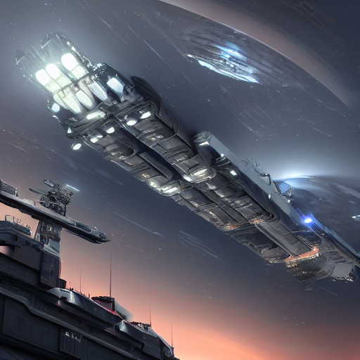 Stable Diffusion prompt: cyberpunk aircraft carrier cargo - PromptHero