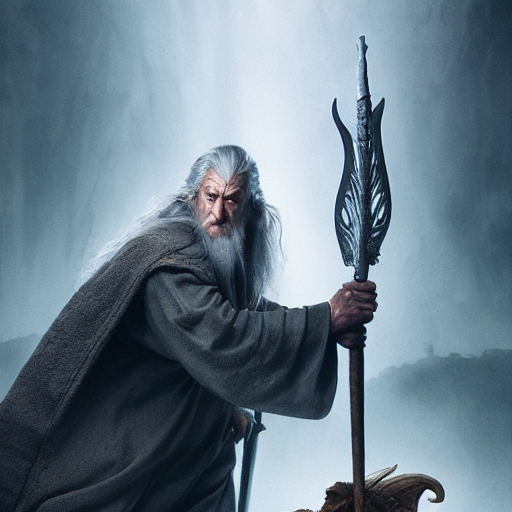 Stable Diffusion prompt: Gandalf vs Balrog, Khazad dum, - PromptHero