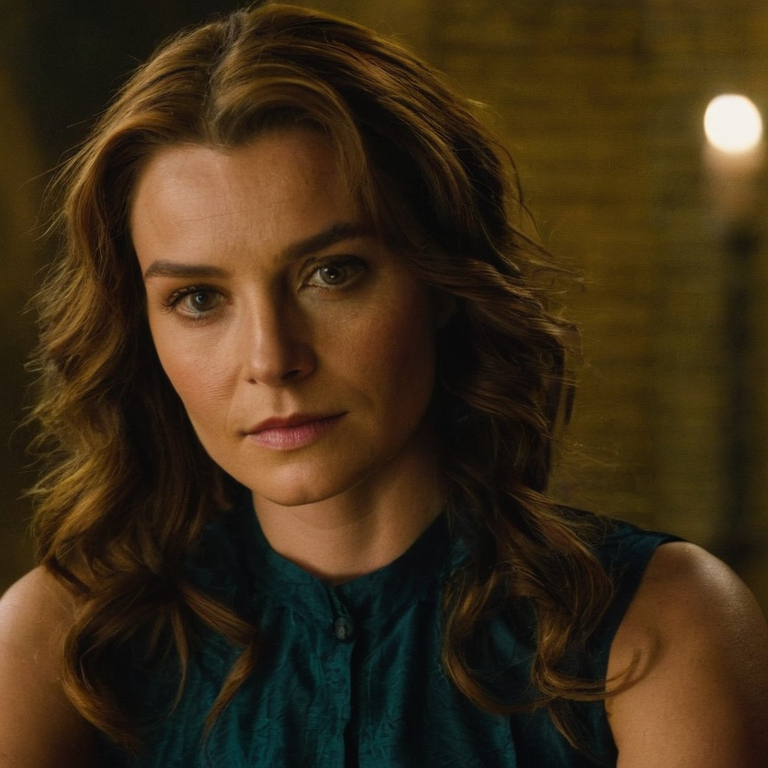 front shot, actor photo of a Woman atalie  looks at viewer, cinematic shot