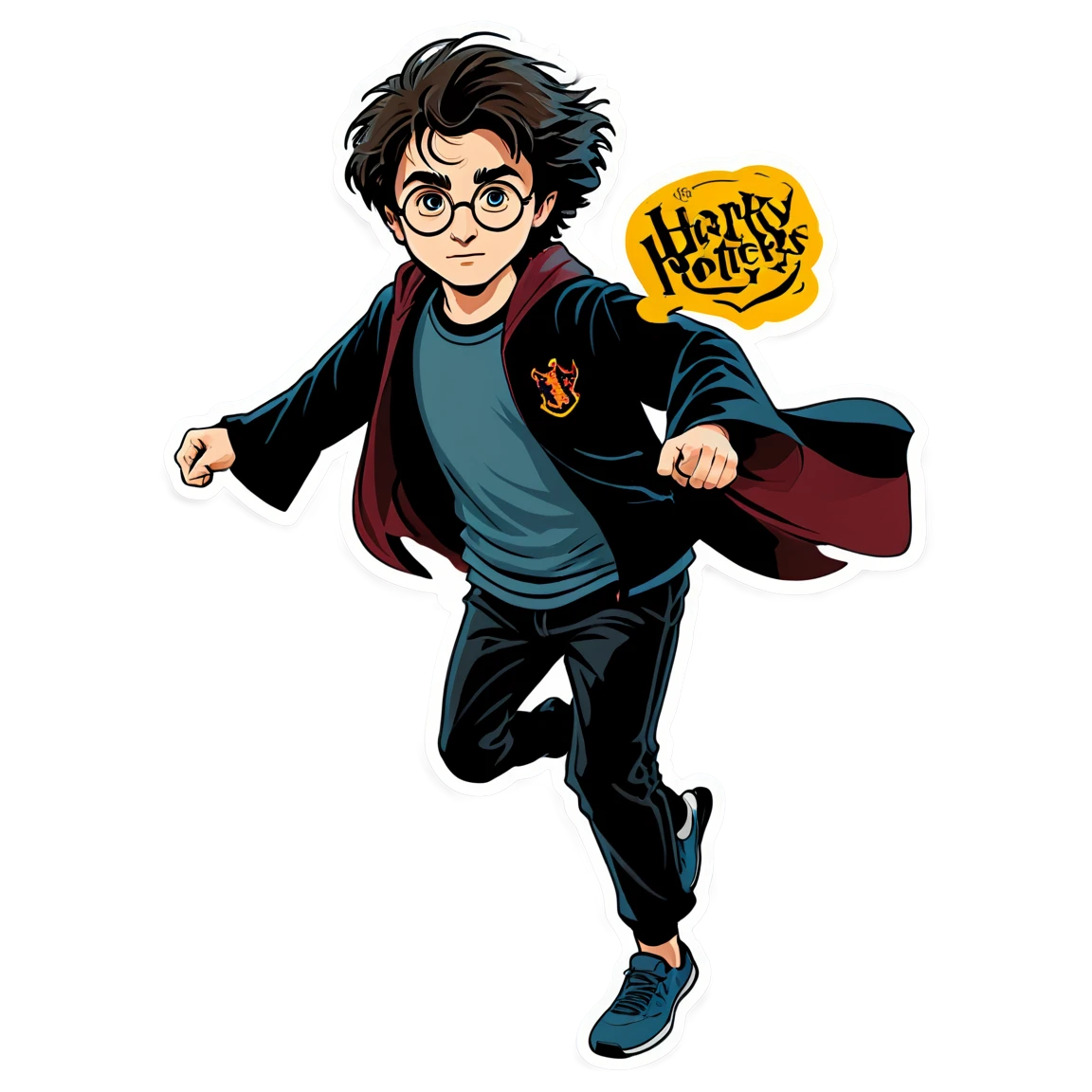 Running  harry-potter stickers