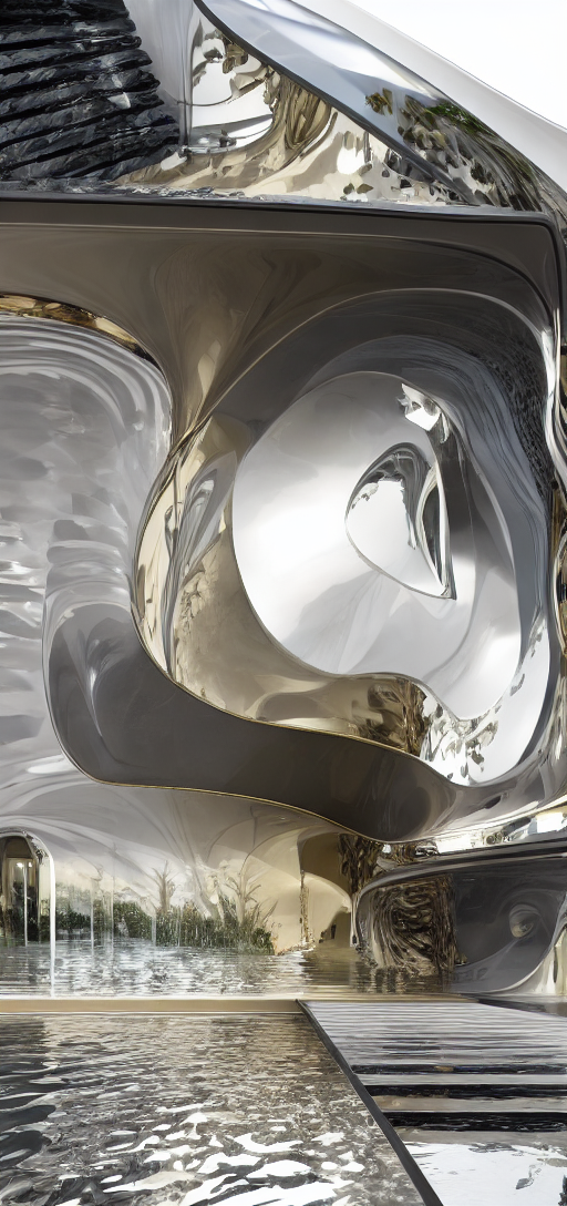 Water in style of modernism