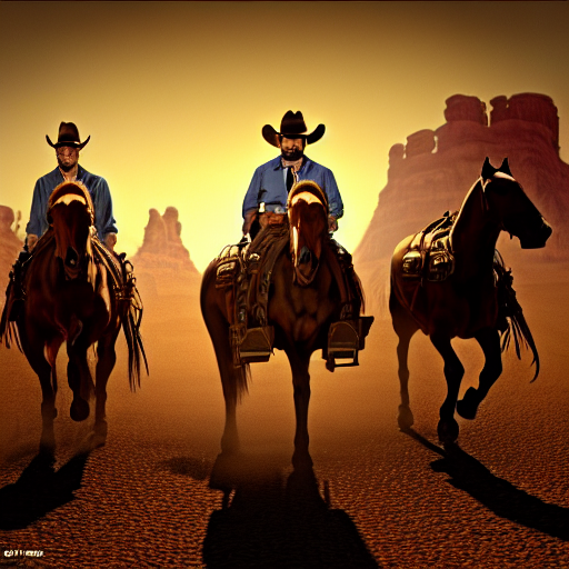 Stable Diffusion prompt: Wild west cinematic composition, - PromptHero