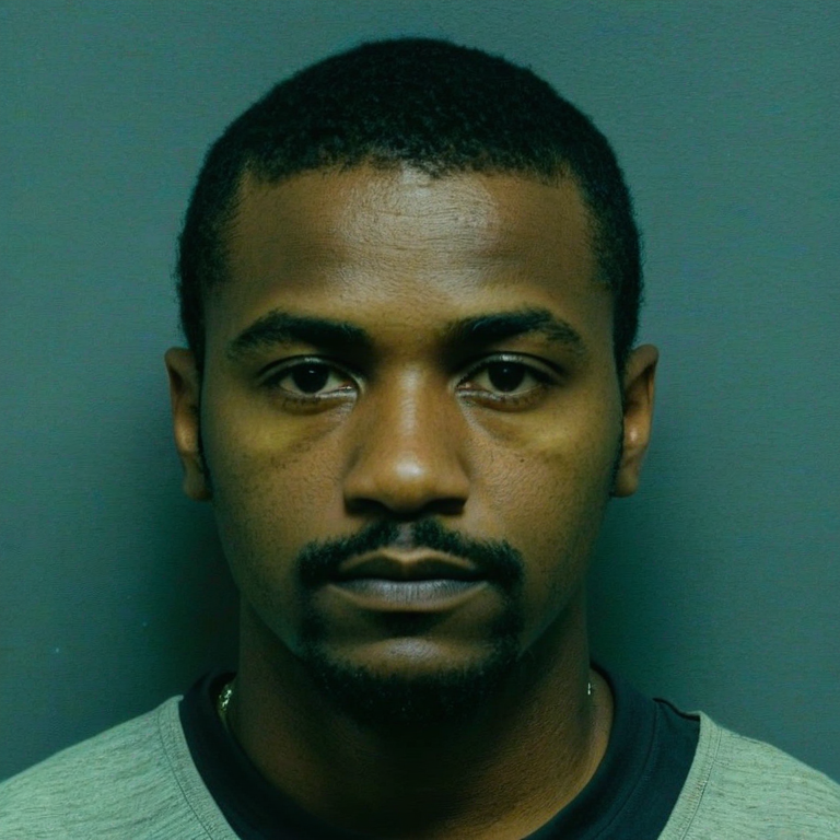 front shot, mugshot photo of a The firs t  looks at viewer, cinematic shot