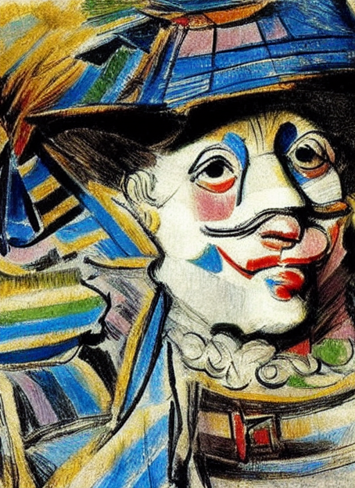 by Rembrandt by Picasso