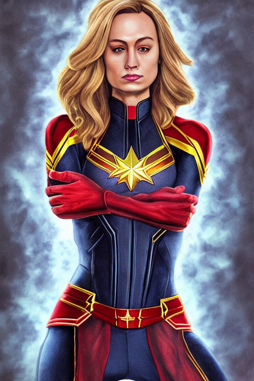 Stable Diffusion prompt: Women dressed as CAPTAIN MARVEL, - PromptHero