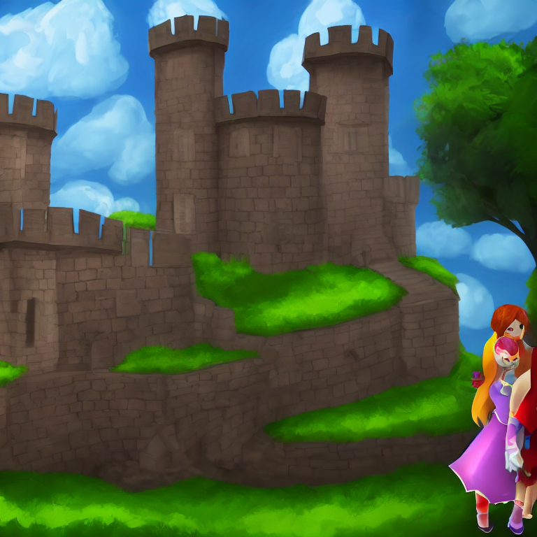Stable Diffusion prompt: two girls arived to farytale - PromptHero