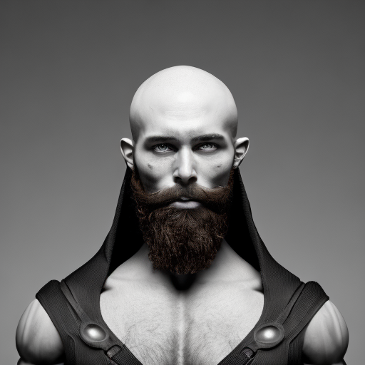 Openjourney prompt: photograph of muscular bearded slave, - PromptHero