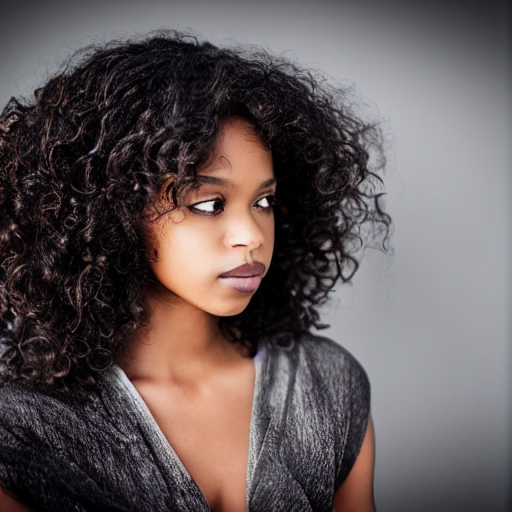 Stable Diffusion prompt: beautiful black woman curly hair - PromptHero