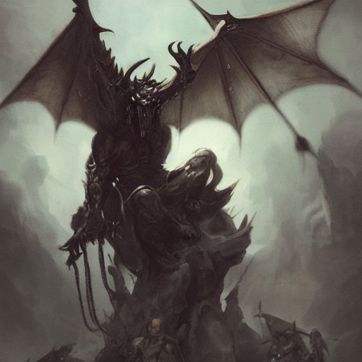 Stable Diffusion prompt: demon,satan, dnd card art, - PromptHero