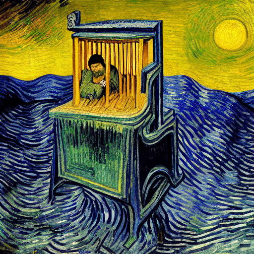 Melanger by bosch by Vincent van Gogh