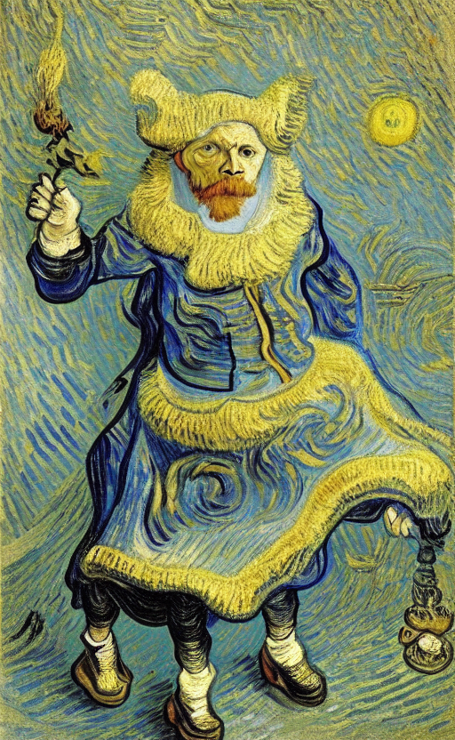 by Vincent van Gogh by Rembrandt