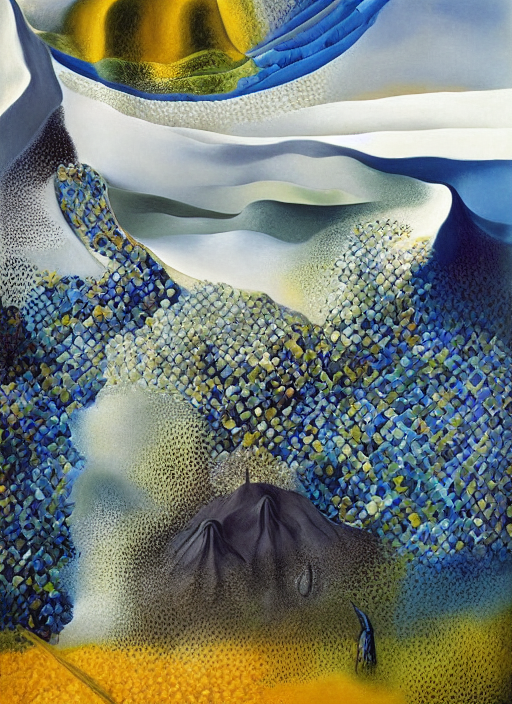 by Georgia O'Keeffe by Salvador Dali