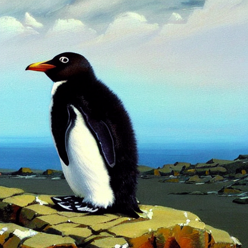 Bibo's Bold Quest to the Desert's Depths: A Penguin's Pursuit of Adventure!