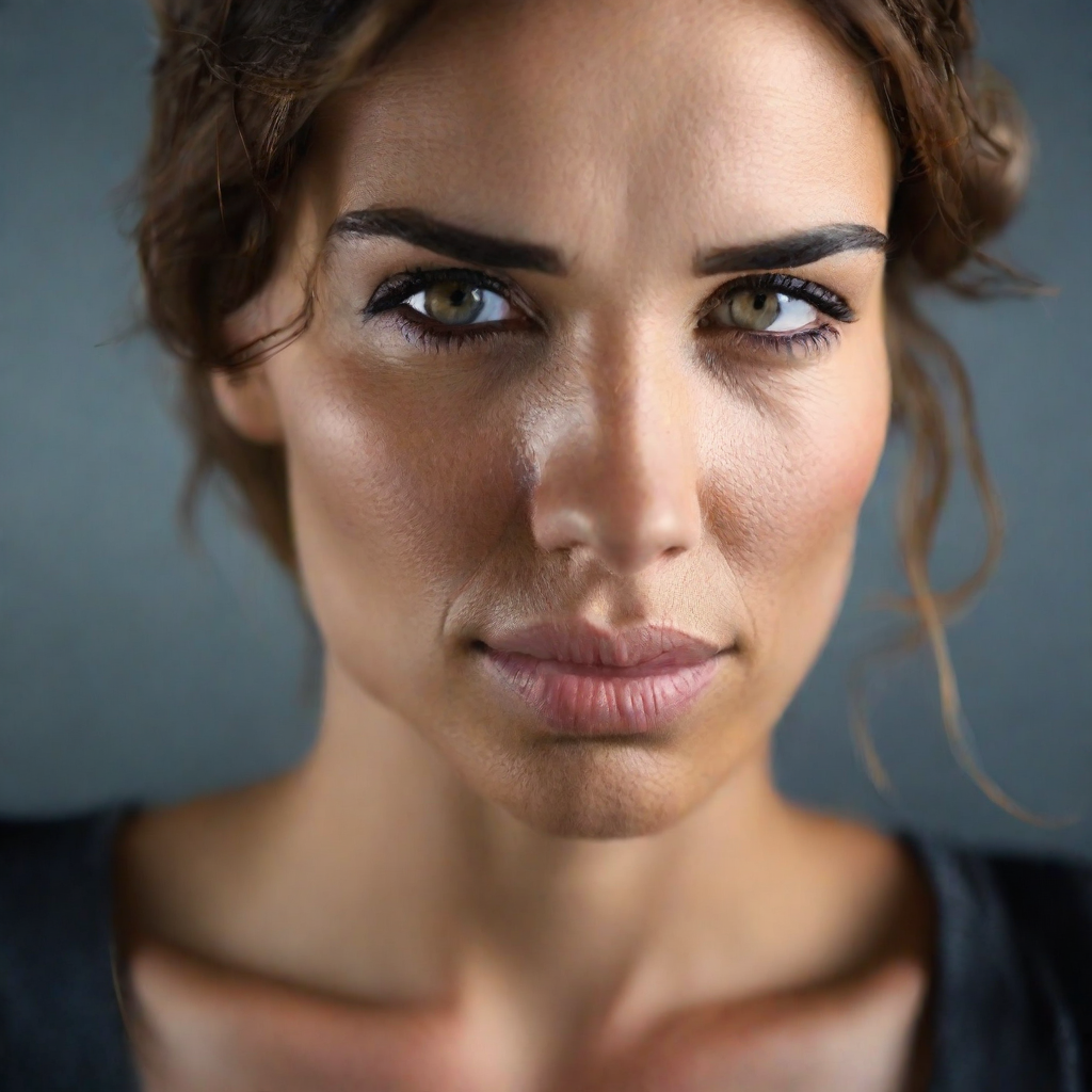 front shot, photo of   looks at viewer, cinematic shot