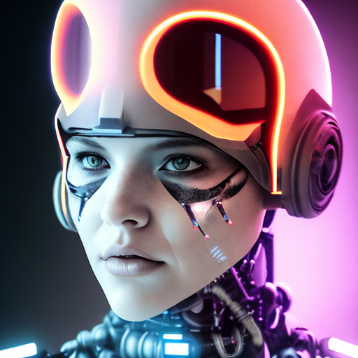 Openjourney prompt: female sci-fi military cyborg, - PromptHero