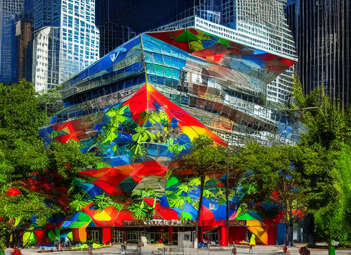 Seattle Public Library, as a pirate Caribbean 