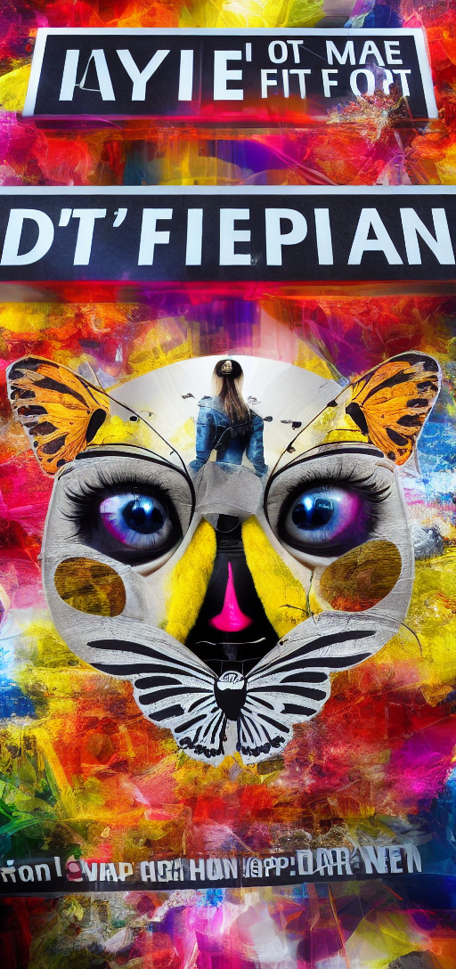 Make it a happy and happy, surreal photo of a woman holding a sign that reads don't fly, 4k, high quality, 8k, highly de