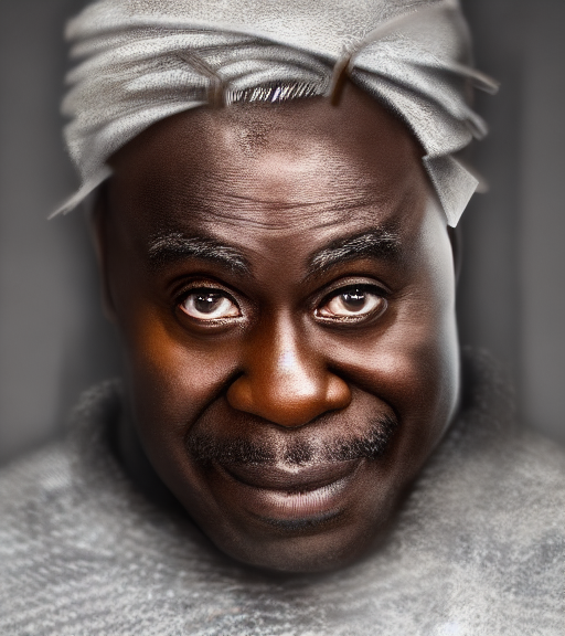 Dark skinned middle aged man, photo realistic 4K