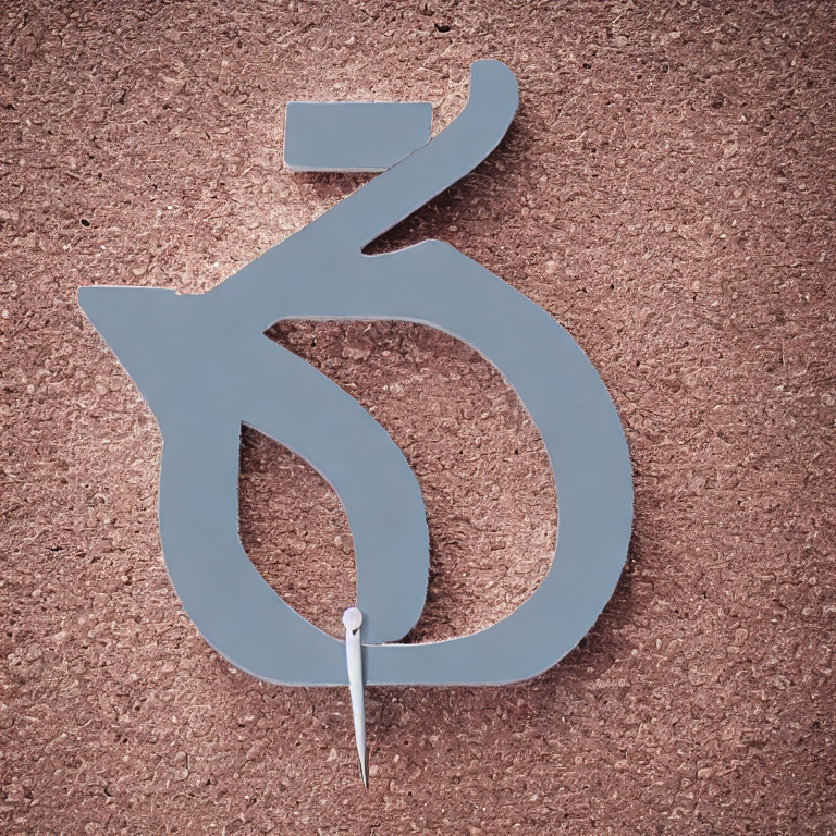 a thermometer symbol in the form of a lowercase d