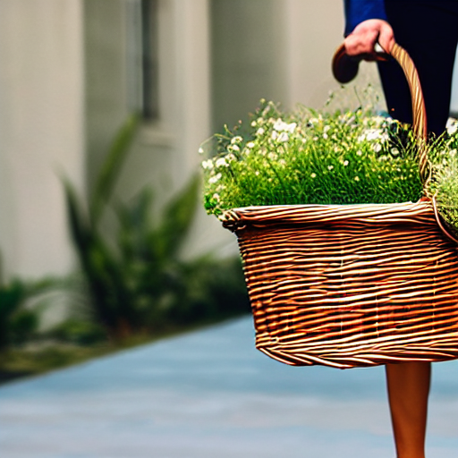 wicker basket filled with zoom meetings