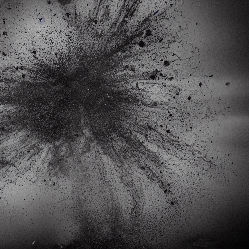 Stable Diffusion prompt: explosion of black powder, - PromptHero