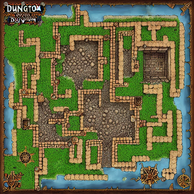 Stable Diffusion prompt: RPG Dungeon map - PromptHero