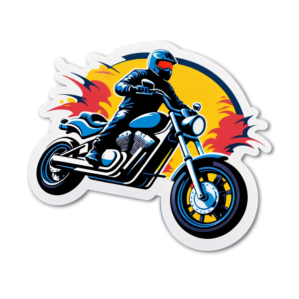 with biker motorcycle stickers