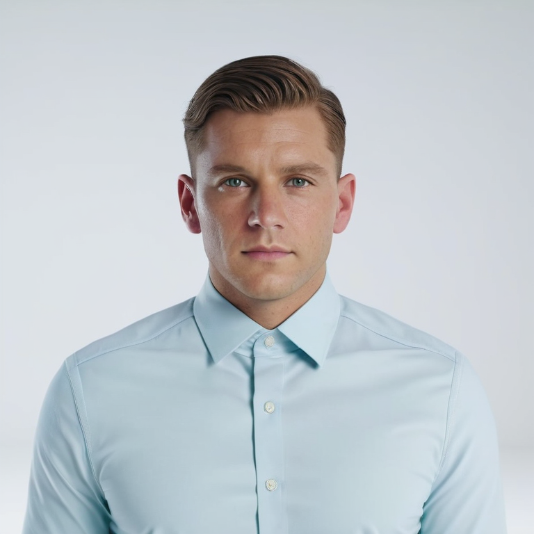 white background, front shot studio 3D render of jgdksfdlg  looks at viewer, cinematic shot